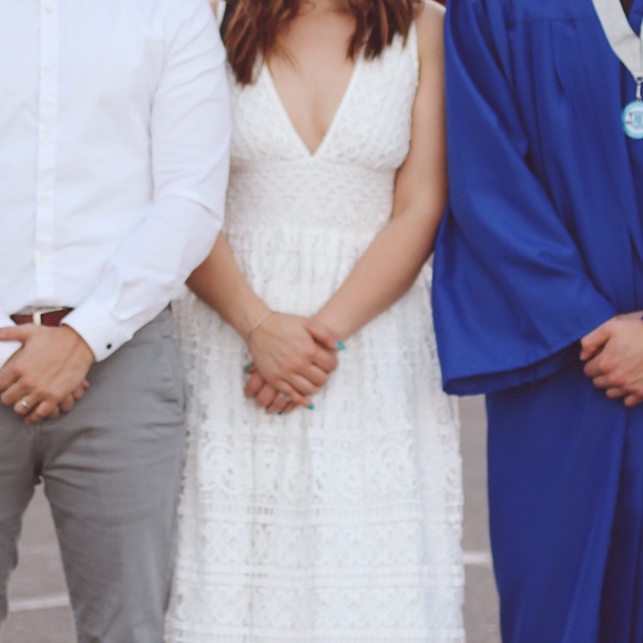 White lace maxi dress - Picture 2 of 8